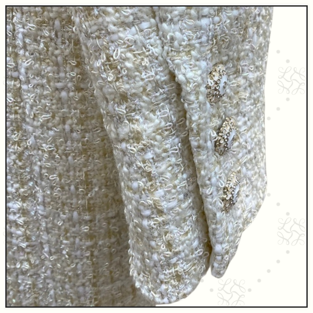 LONG SLEEVE TWEED DRESS