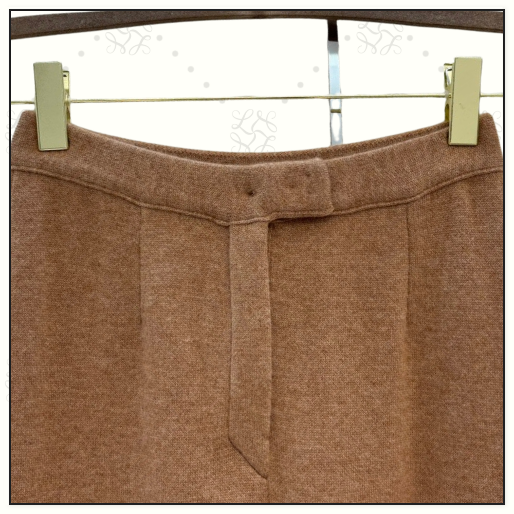 CASHMERE WIDE LEG PANTS