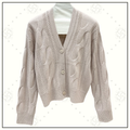 CASHMERE CABLE KNIT CARDIGAN