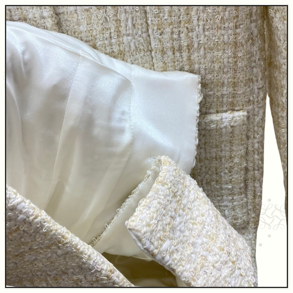 LONG SLEEVE TWEED DRESS