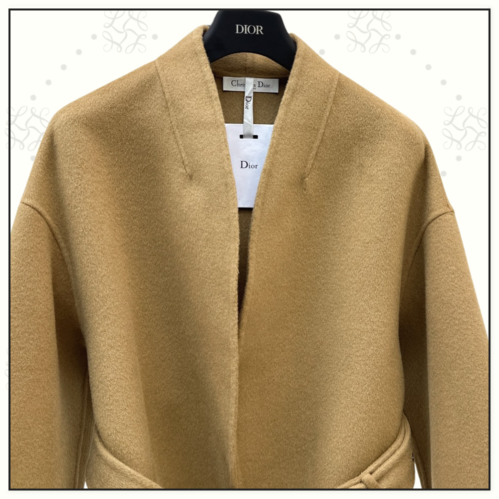 VIRGIN WOOL & SILK BELTED JACKET