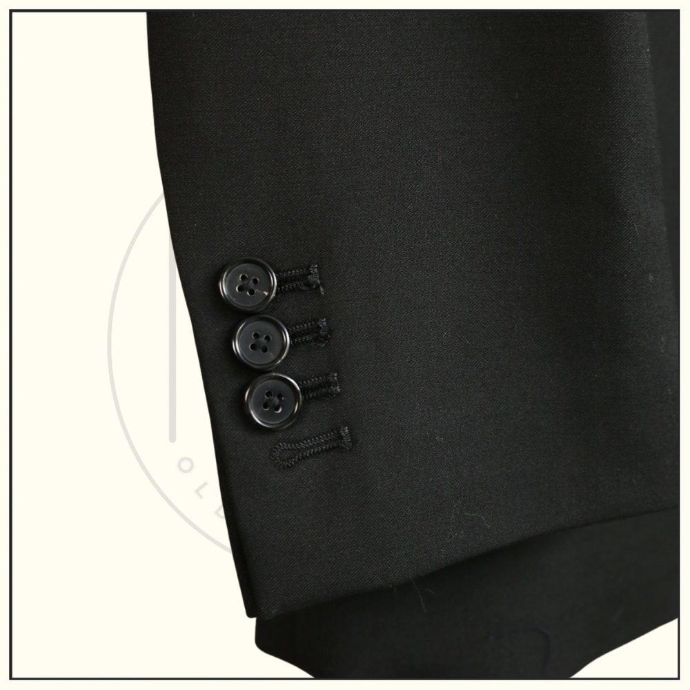 VIRGIN WOOL COLLARLESS BLAZER