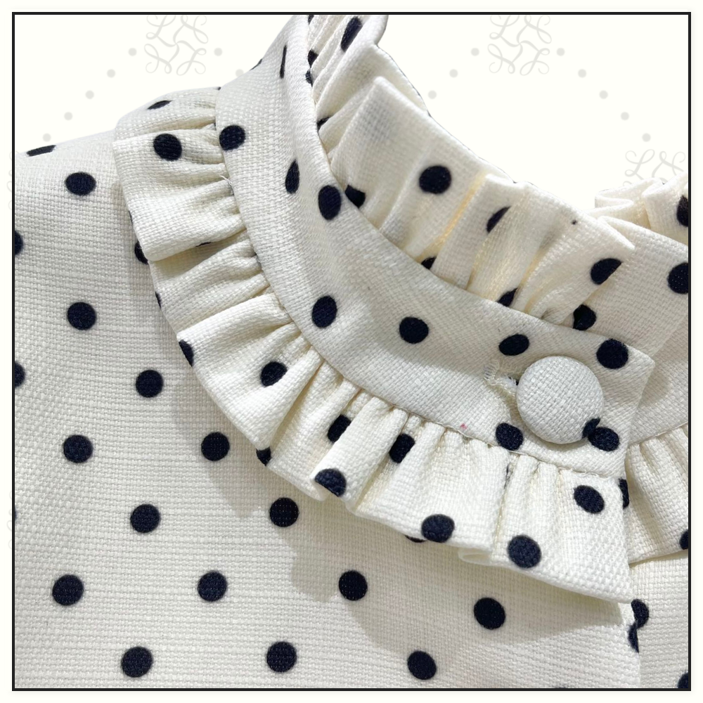 POLKA DOT PRINT JACKET & SHORT