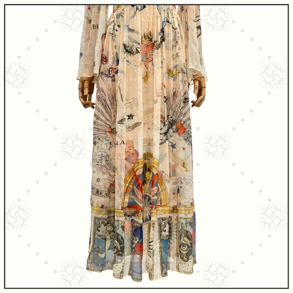 HARDWARE DETAIL LONG SLEEVE DRESS