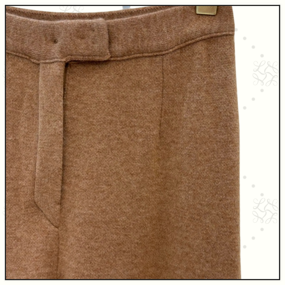 CASHMERE WIDE LEG PANTS