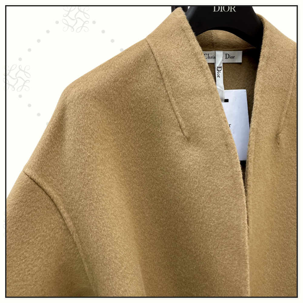 VIRGIN WOOL & SILK BELTED JACKET