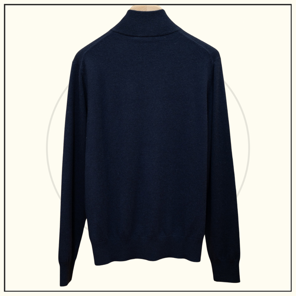 CASHMERE HALF ZIP SWEATER