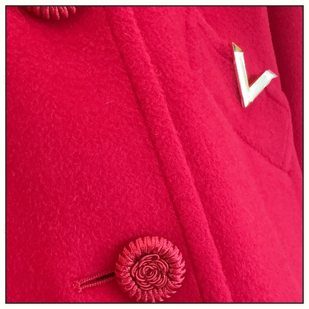 WOOL CASHMERE COAT WITH MANDARIN COLLAR