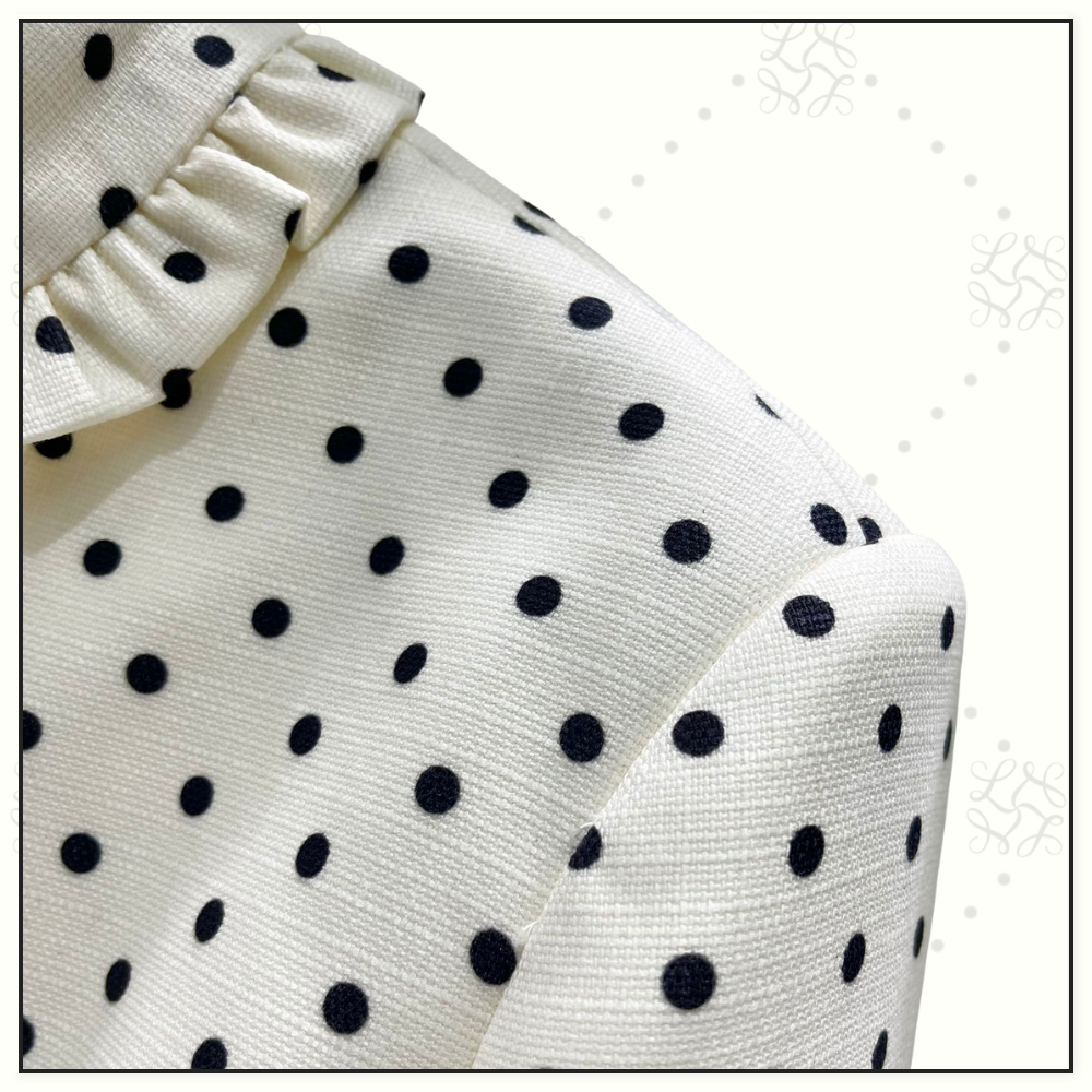 POLKA DOT PRINT JACKET & SHORT