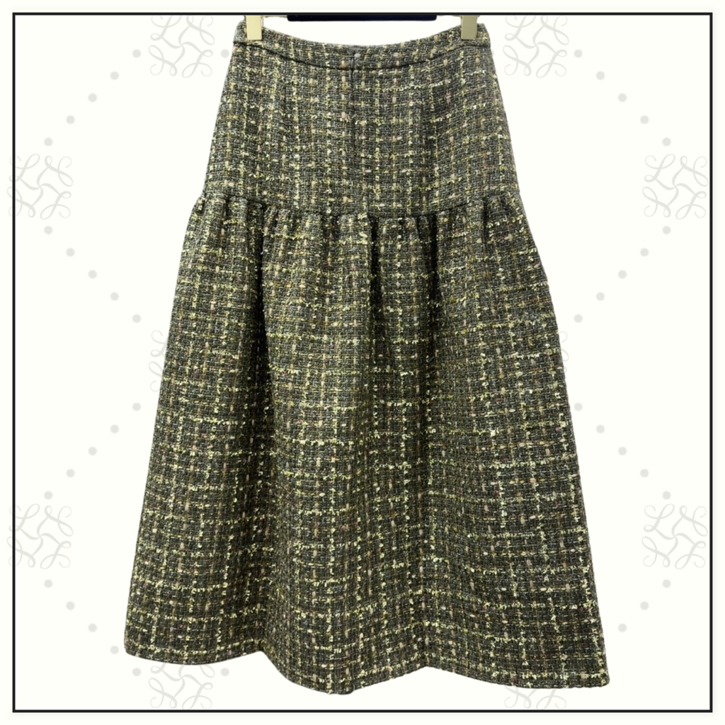 TWEED JACKET & MIDI SKIRT