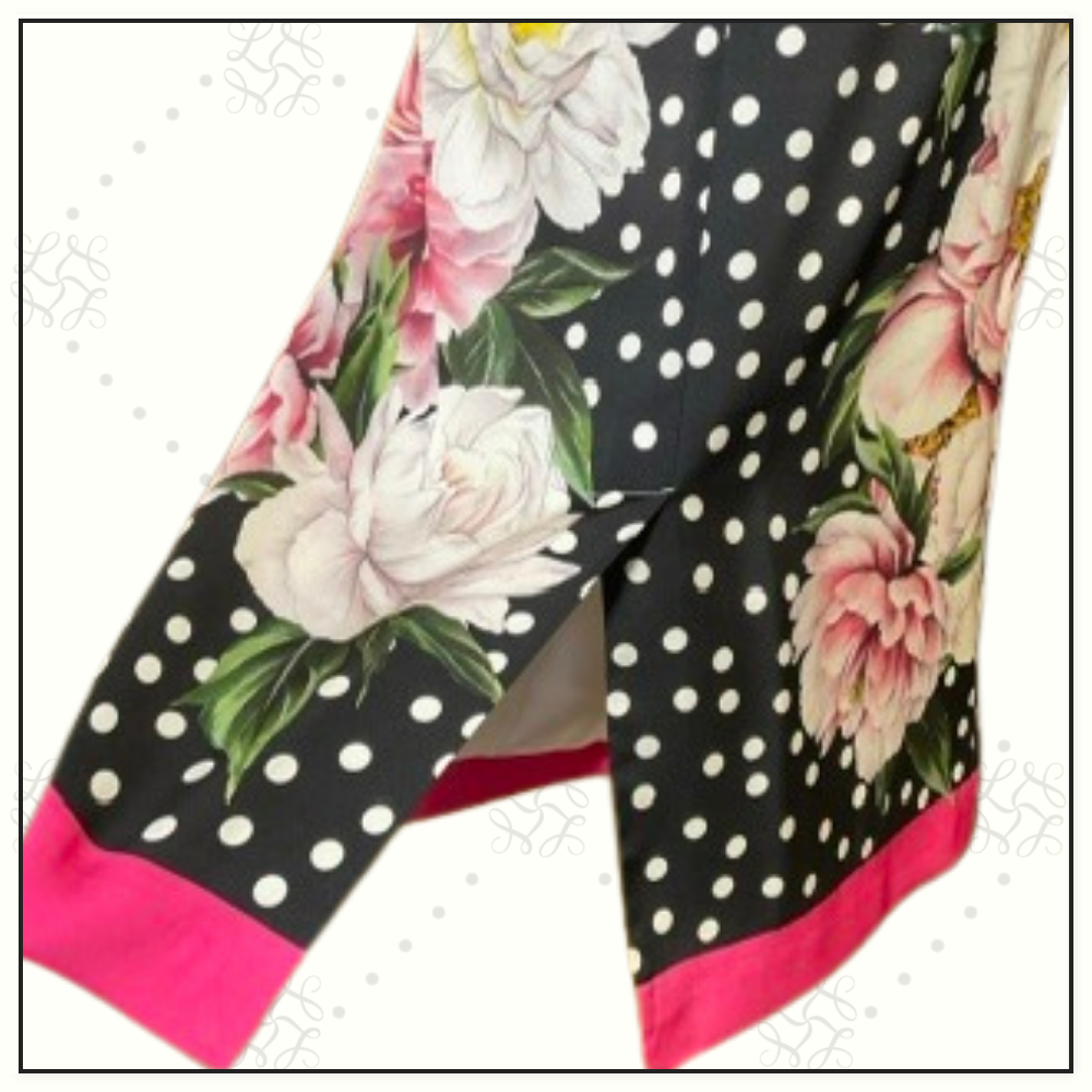 PRINTED SILK PENCIL DRESS