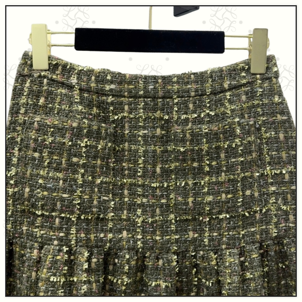 TWEED JACKET & MIDI SKIRT