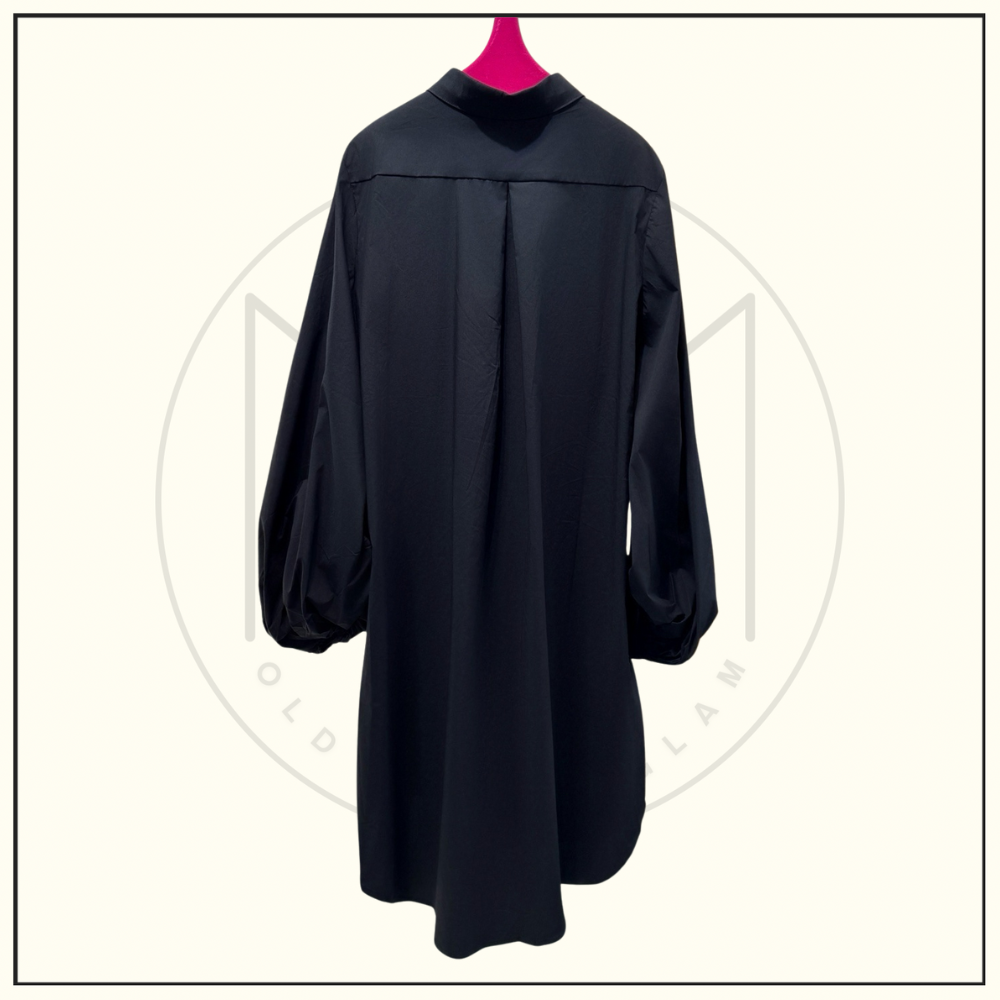 BALLOON SLEEVE SHIRT DRESS
