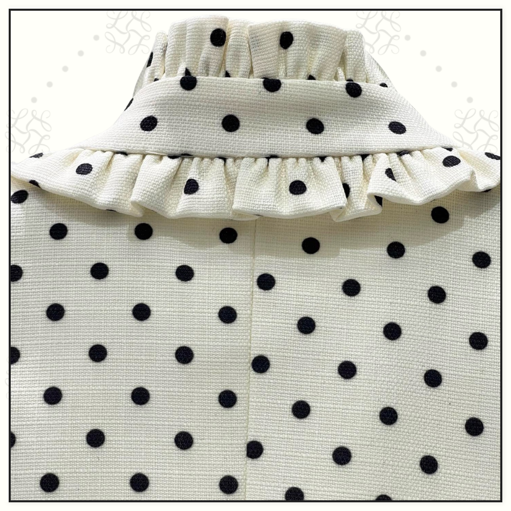 POLKA DOT PRINT JACKET & SHORT