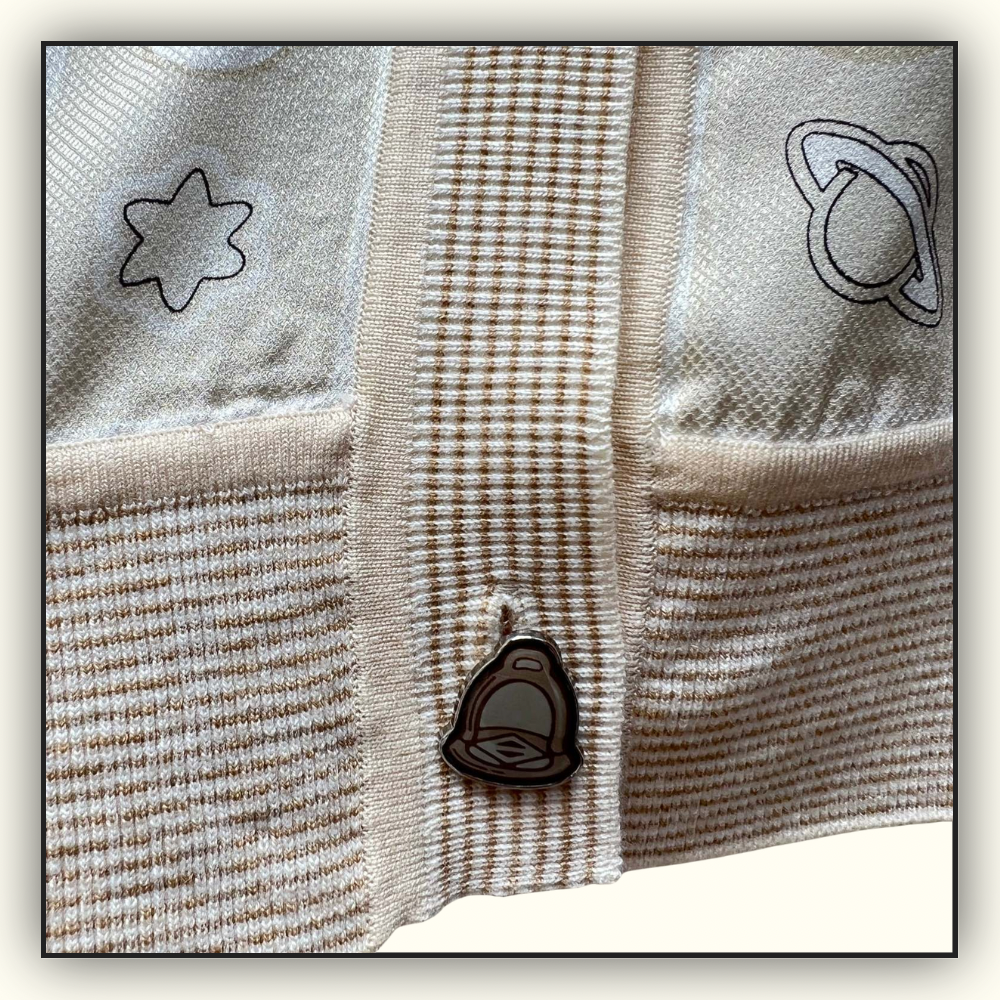 SILK KNIT SLEEVE CARDIGAN