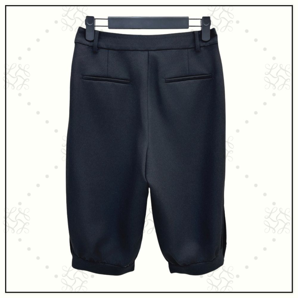 VIRGIN WOOL FITTED JACKET & BERMUDA PANTS