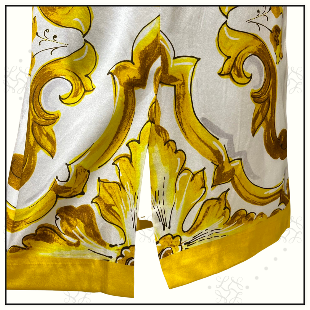 SILK MAJOLICA PENCIL DRESS