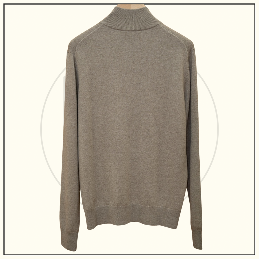 CASHMERE HALF ZIP SWEATER
