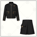 S LOCK ZIP JACKET & MINI SKIRT