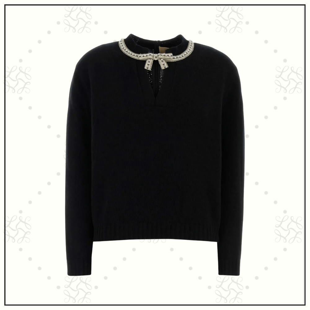 SEQUINED VIRGIN WOOL SWEATER