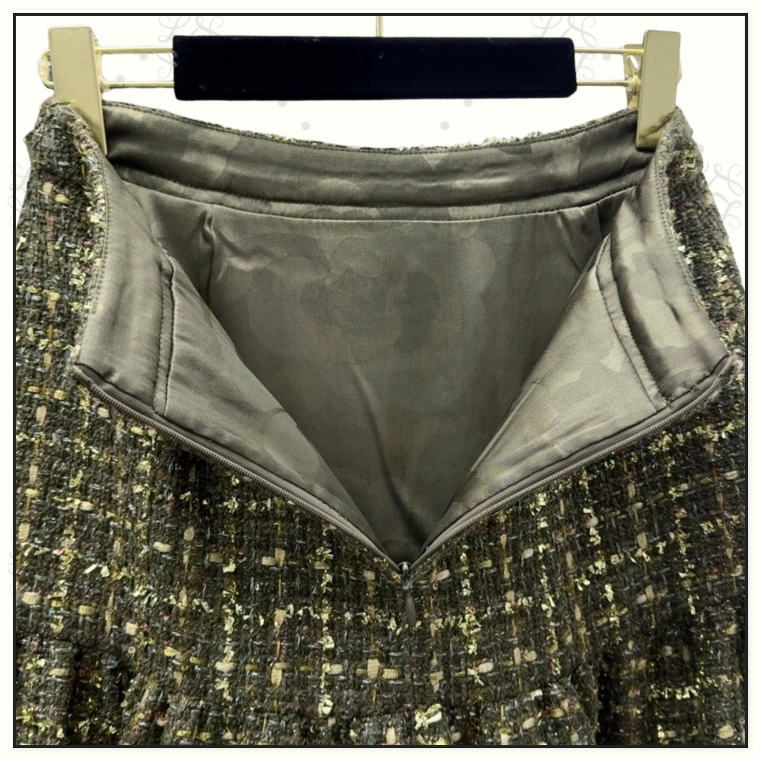 TWEED JACKET & MIDI SKIRT