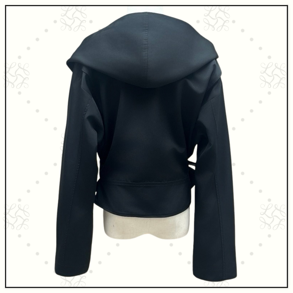 HOODED WRAP JACKET