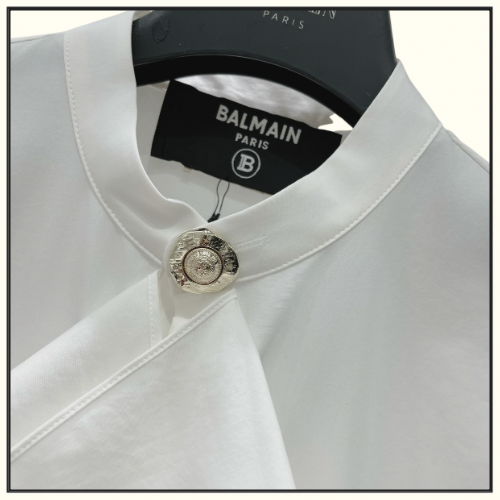 RUFFLED POPLIN SHIRT