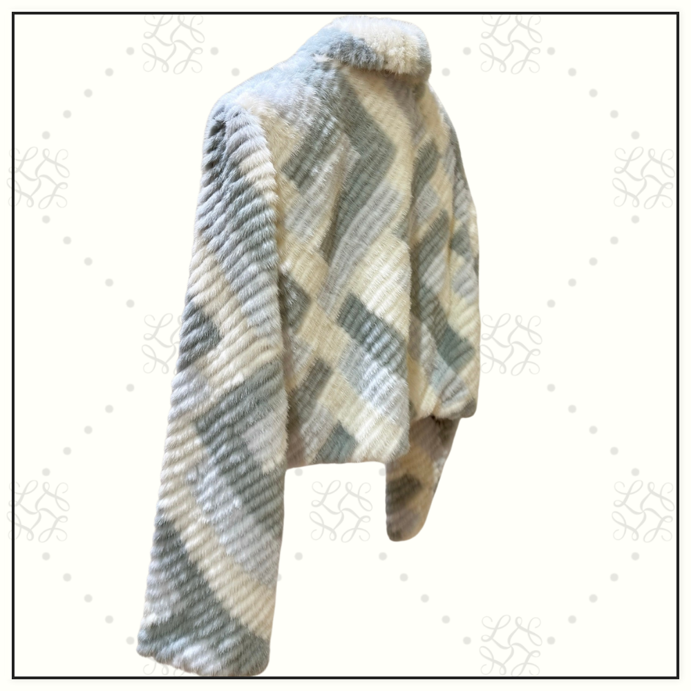 MINK FUR JACKET WITH FENDI PATTERN