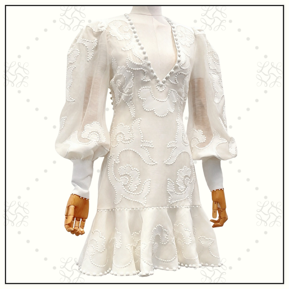 RADIATE APPLIQUÉ FLIP MINI DRESS