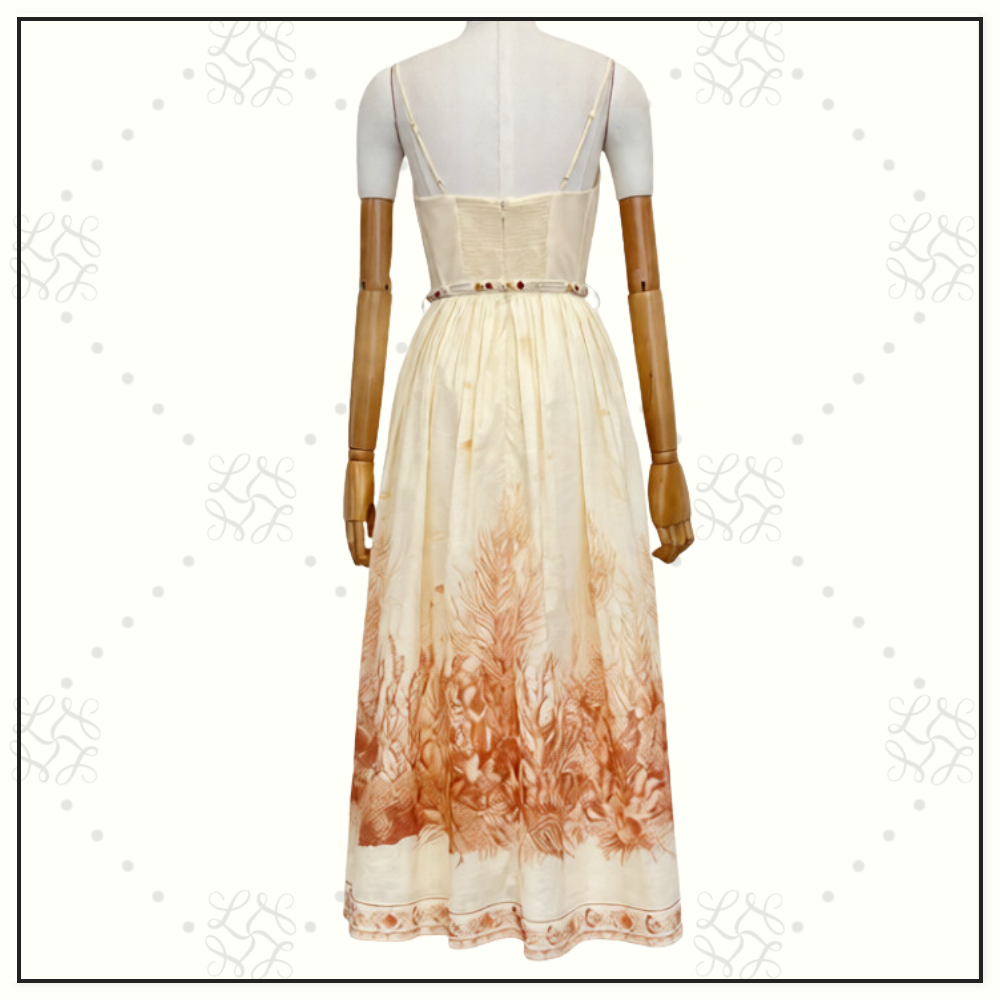 WANDERLUST CORSET MIDI DRESS