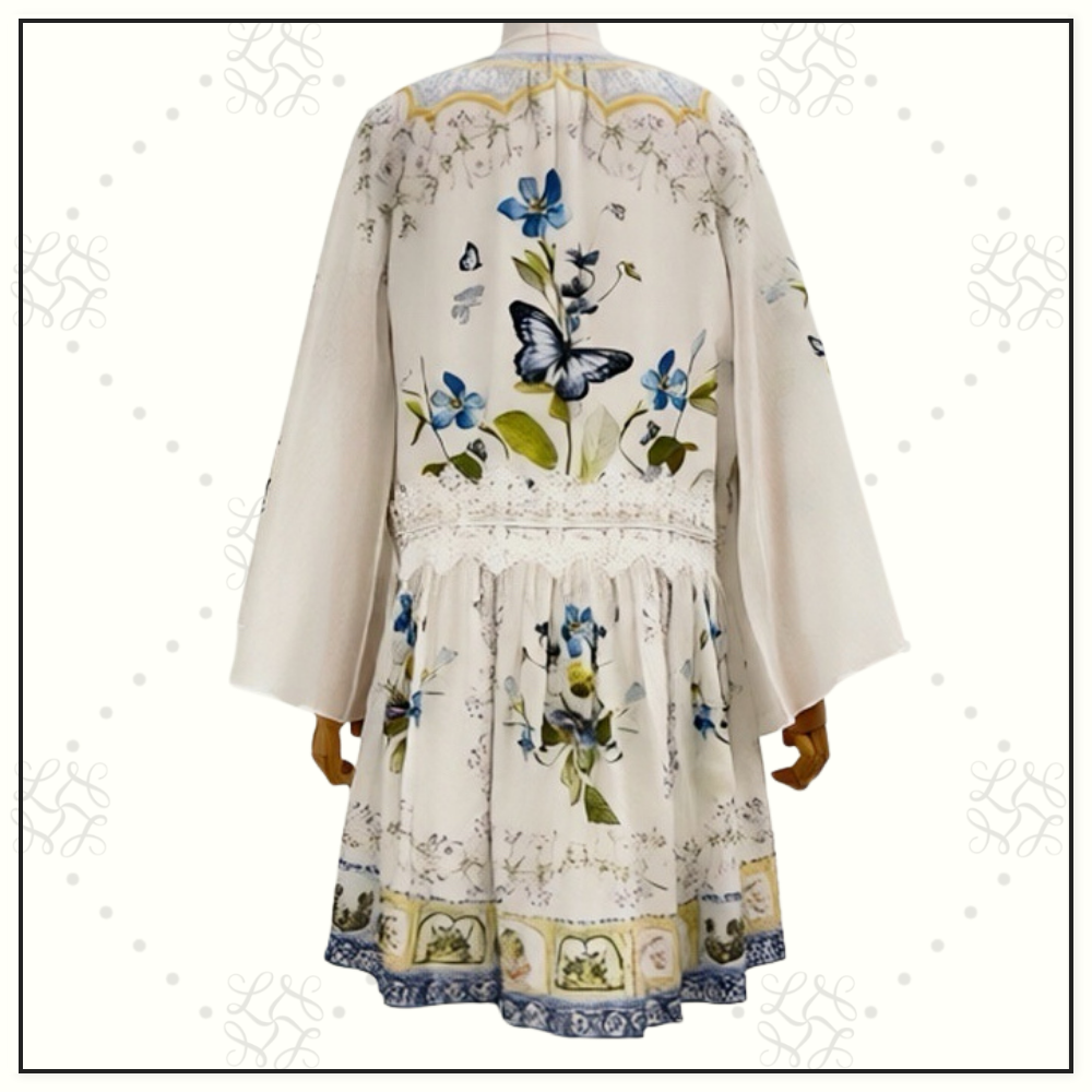 SHORT DRESS WITH DROPPED WAIST