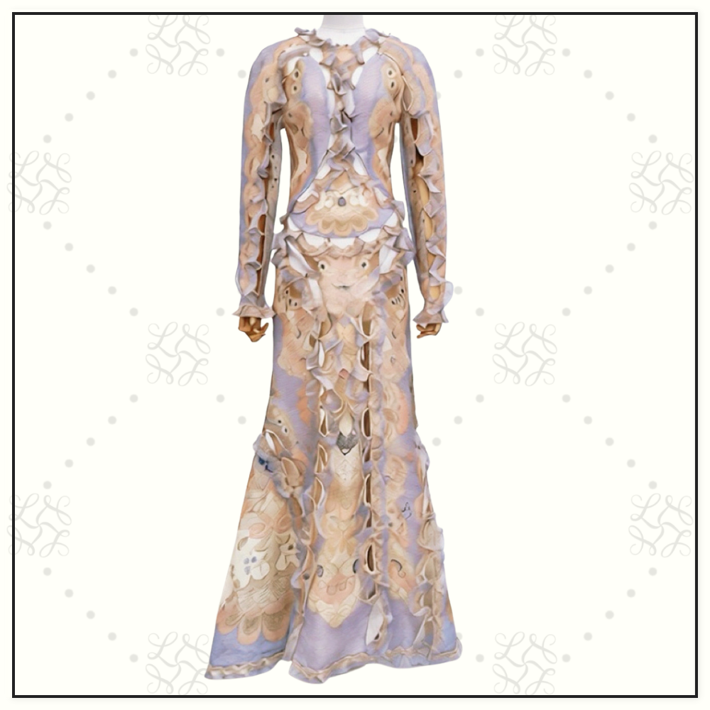 REBELLION SCALLOP MAXI DRESS