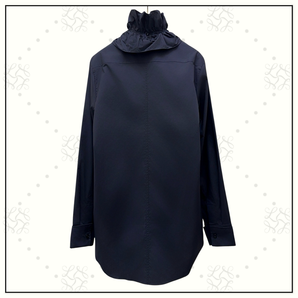 REMOVABLE RUFFLED COLLAR DRESS