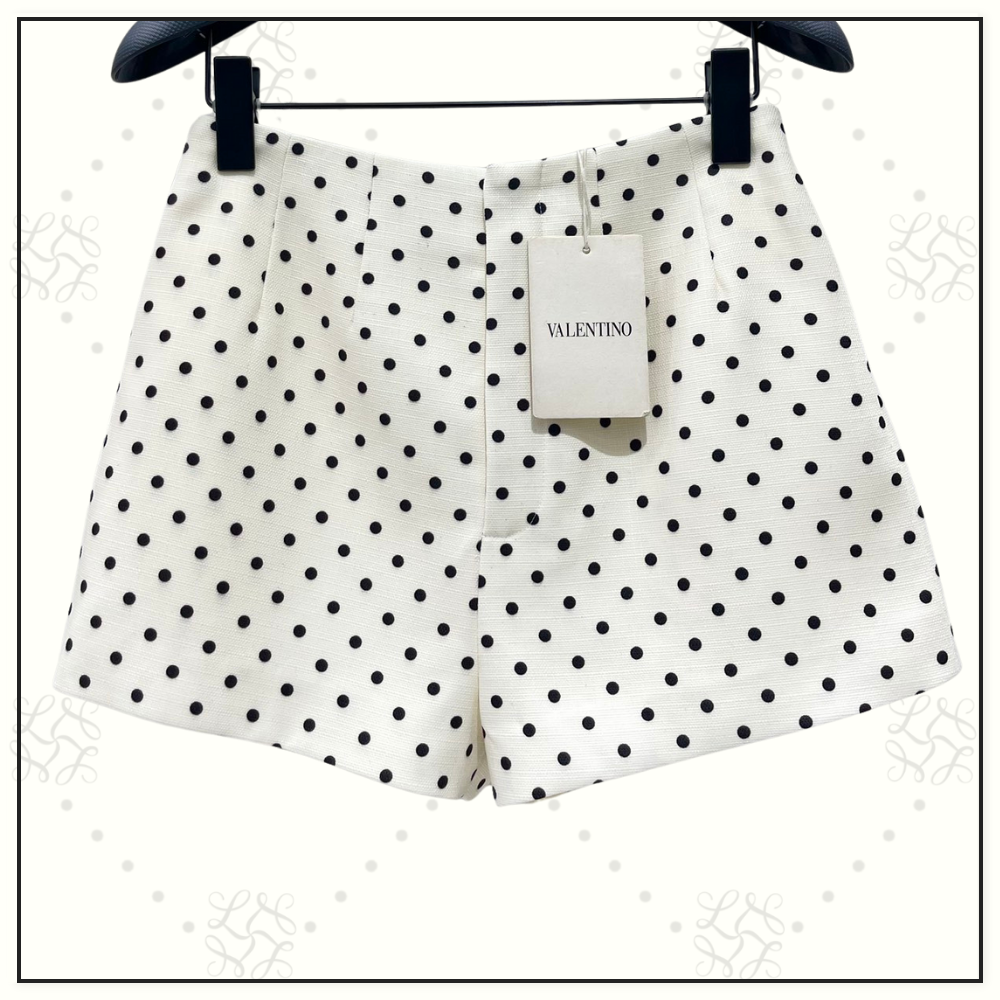 POLKA DOT PRINT JACKET & SHORT