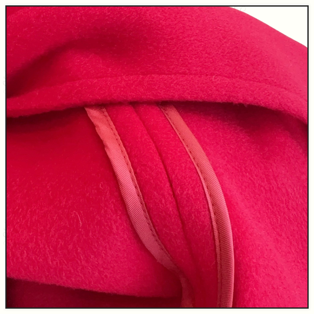 WOOL CASHMERE COAT WITH MANDARIN COLLAR