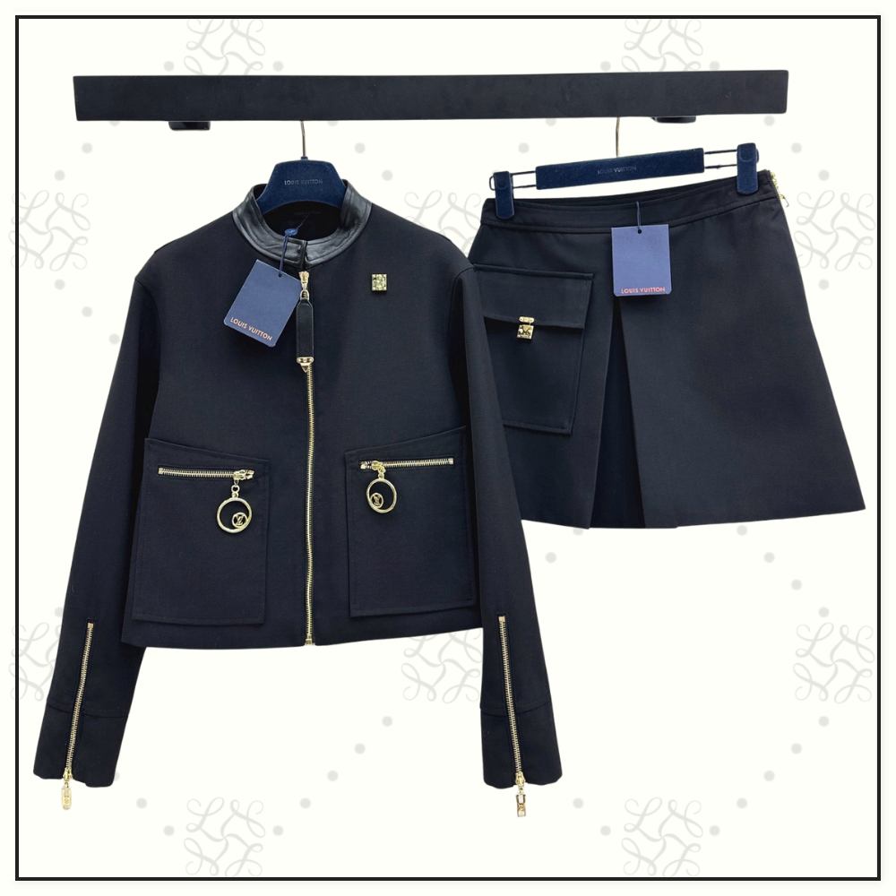 S LOCK ZIP JACKET & MINI SKIRT