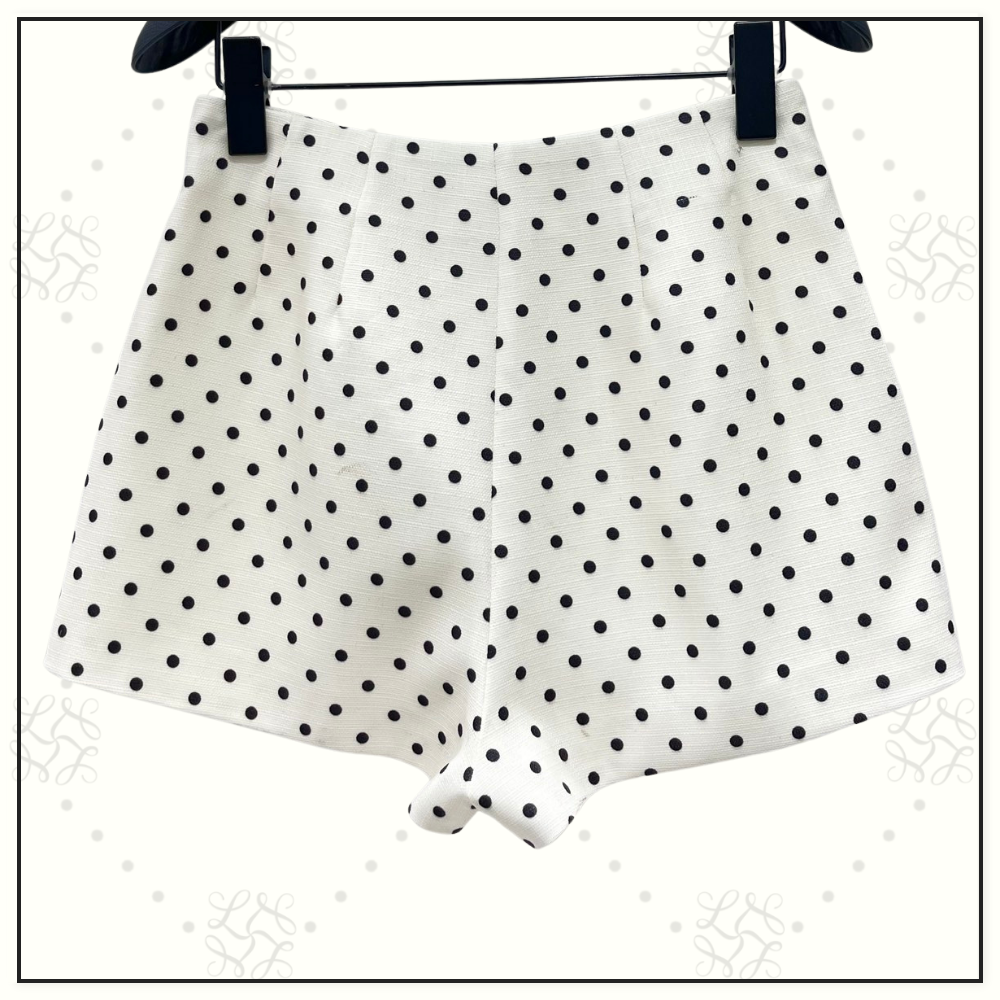 POLKA DOT PRINT JACKET & SHORT