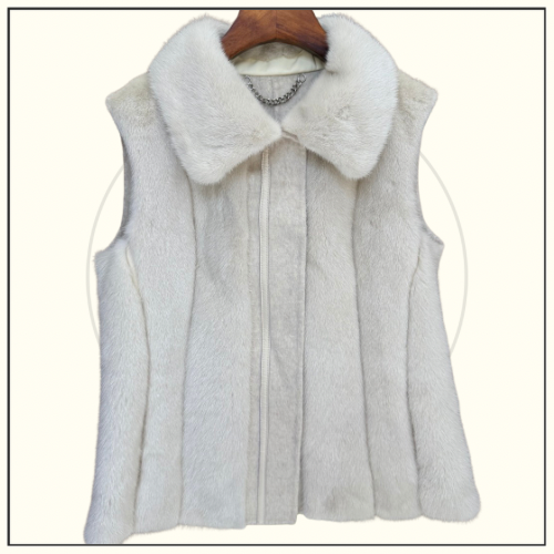 CASHMERE & MINK FUR CAPE & VEST