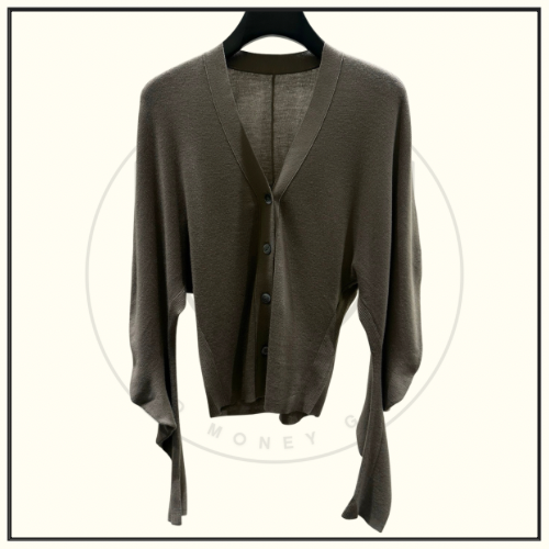 TWISTED SLEEVE CARDIGAN