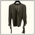 TWISTED SLEEVE CARDIGAN