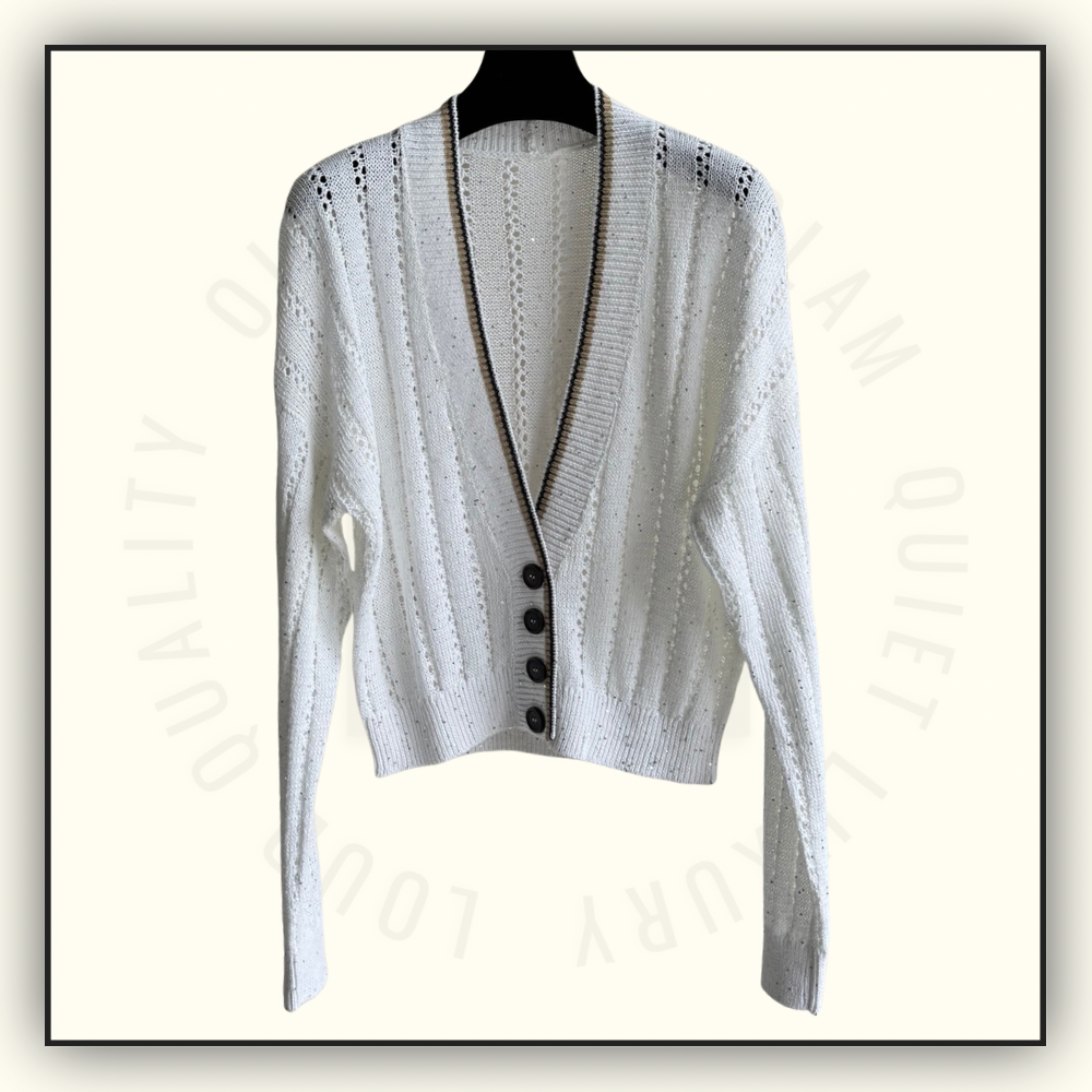KNITWEAR V NECK CARDIGAN
