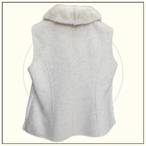 CASHMERE & MINK FUR CAPE & VEST