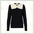 VIRGIN WOOL BOW DETAIL SWEATER