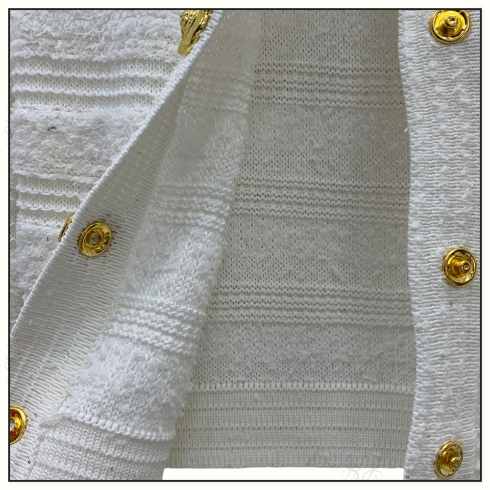 STRIPE KNIT CARDIGAN