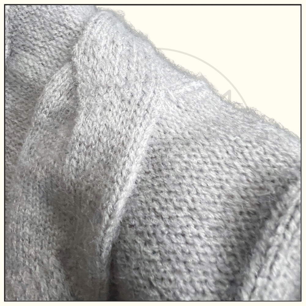 WOOL KNIT HALF ZIP SWEATER
