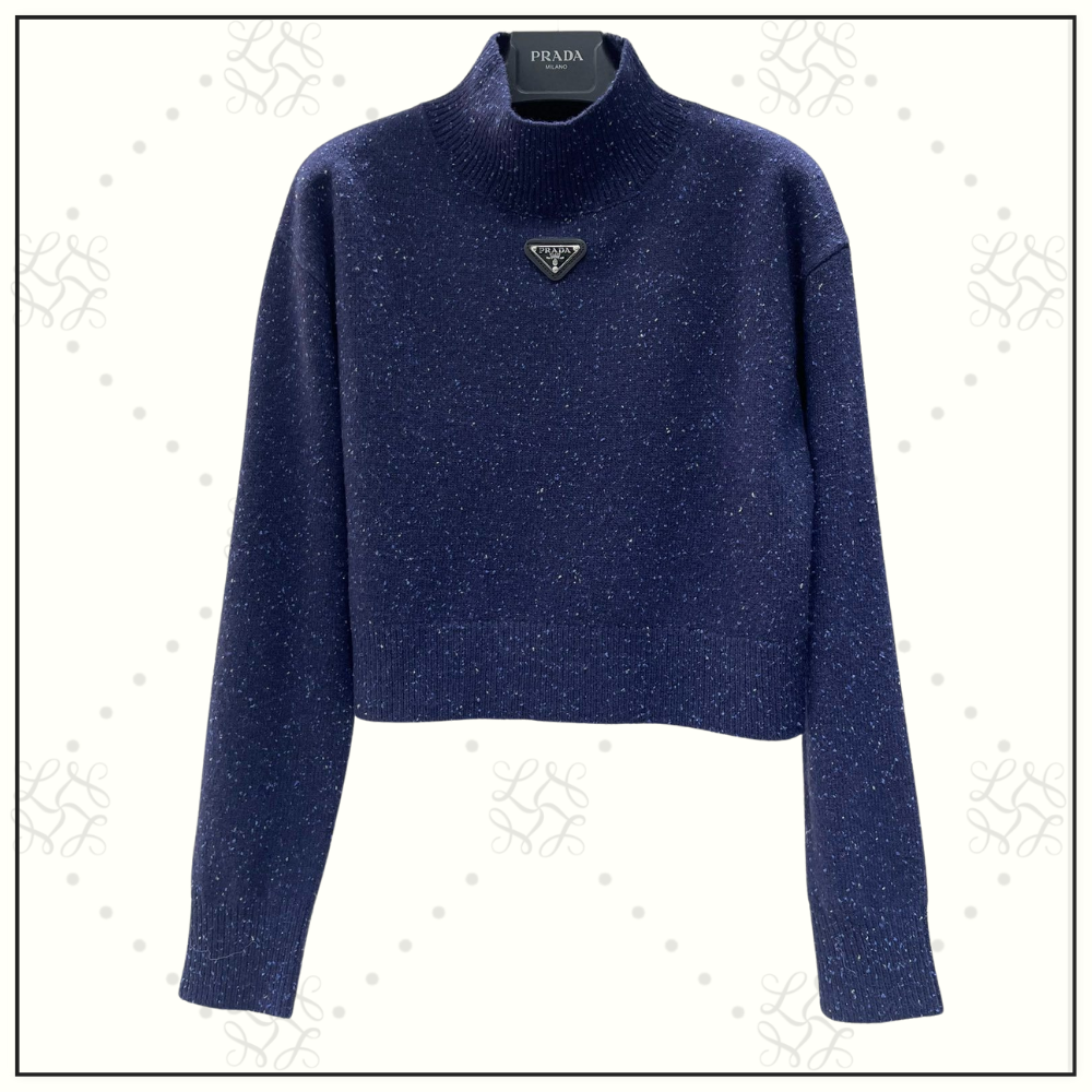 WOOL CASHMERE BLEND TURTLENECK