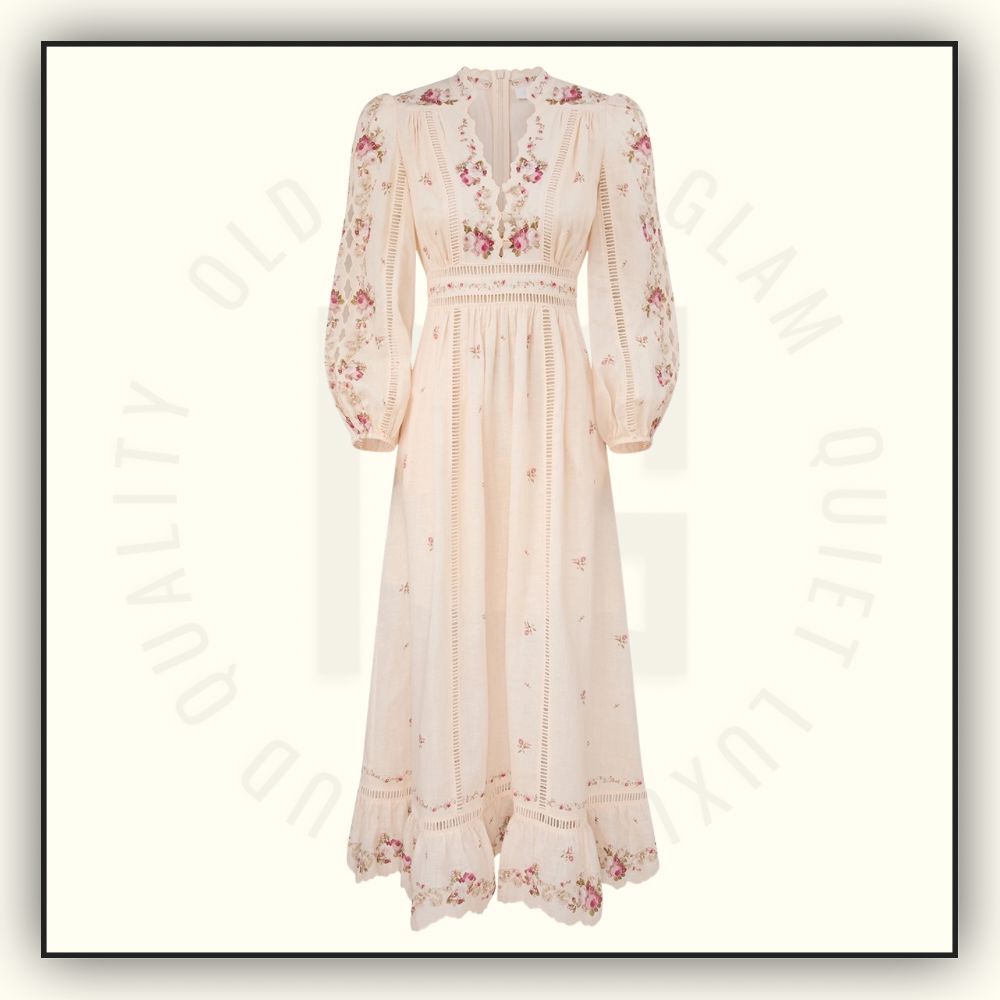 PATIENCE PLUNGE MIDI DRESS