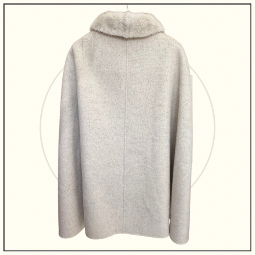 CASHMERE & MINK FUR CAPE & VEST