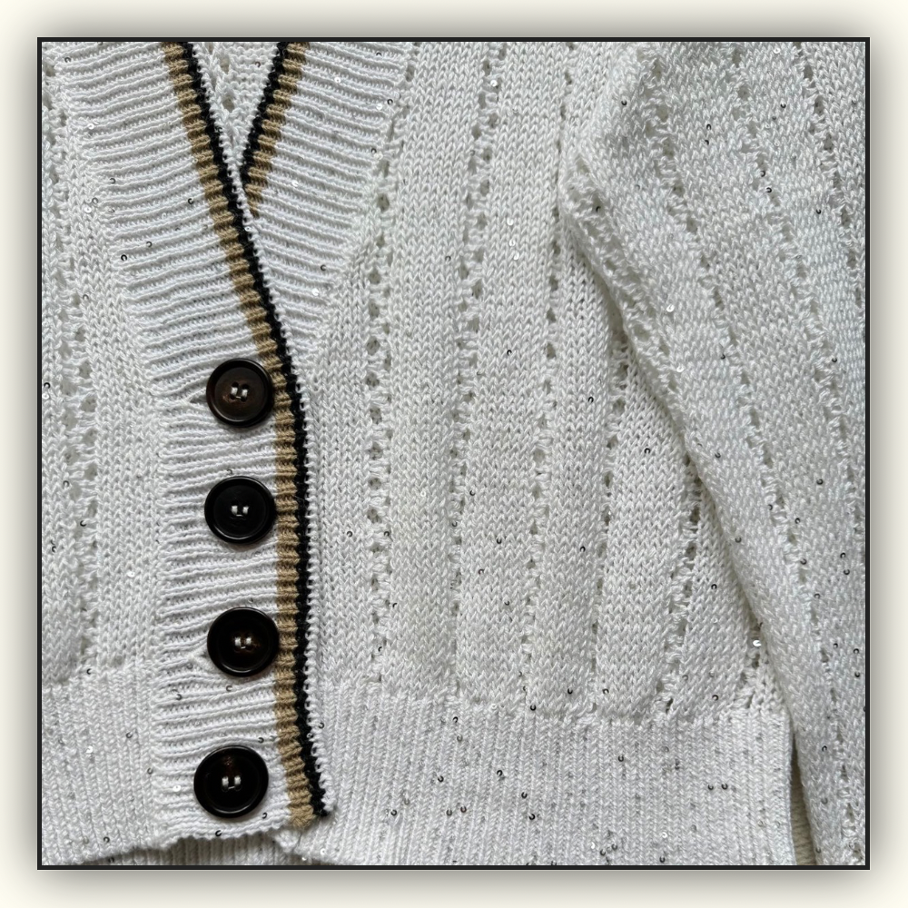 KNITWEAR V NECK CARDIGAN