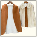 CASHMERE & MINK FUR CAPE & VEST